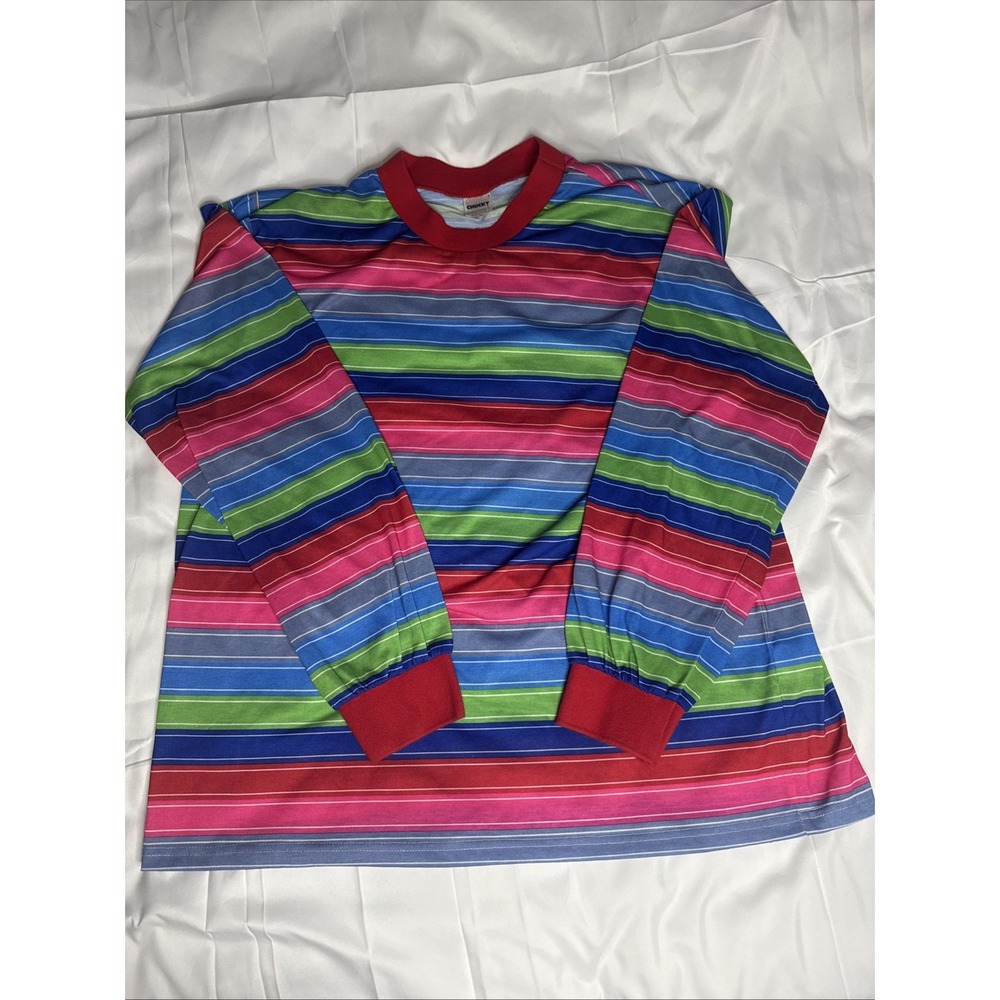 Universal Studio Chucky Striped Shirt Adult Size L-XL Cosplay Halloween Horror